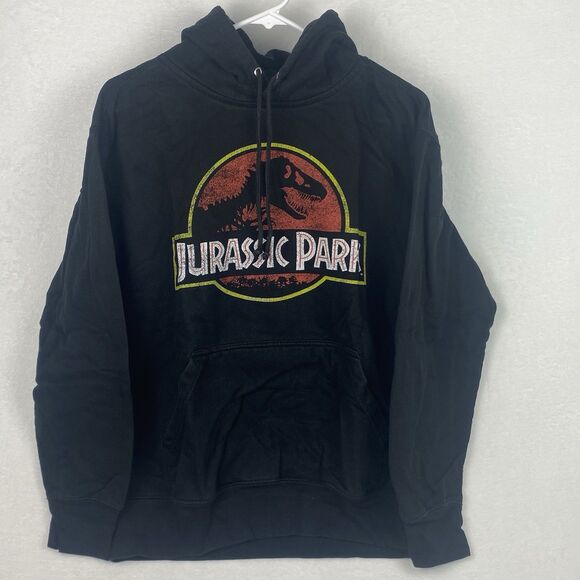 Universal Studios Jurassic Park Sweater Adult Small Black Hoodie Sweatshirt - Picture 1 of 7